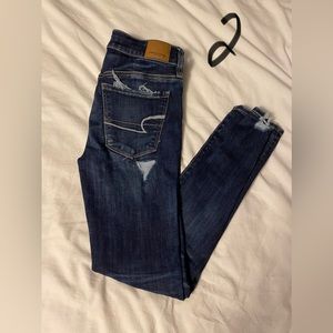 AE skinny ripped jeans